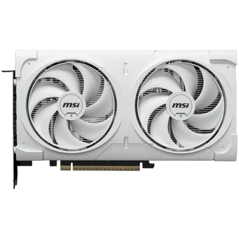 MSI Video Card NVIDIA GeForce RTX 5060 Ti 16G VENTUS 2X OC WHITE PLUS, 16GB GDDR7, 128-bit, 2602 MHz Boost, 4608 CUDA Cores, PCI