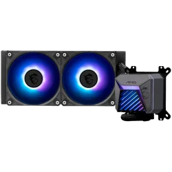 MSI MAG CORELIQUID A15 240, 2x120mm Pre-installed ARGB Daisy Chain Fans, Adjustable Offset Kit, Replacable Top Cover, Copper Bas