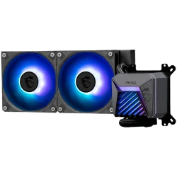 MSI MAG CORELIQUID A15 240, 2x120mm Pre-installed ARGB Daisy Chain Fans, Adjustable Offset Kit, Replacable Top Cover, Copper Bas