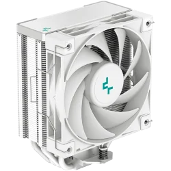 DeepCool AK400 WH, CPU Air Cooler, 1x120mm PWM Fan, TDP 220W, 4 Heatpipes, White, LGA1700/1200/115x, AMD AM5/AM4, 127x97x155 mm(
