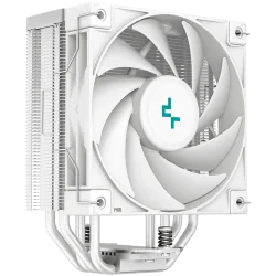 DeepCool AK400 WH, CPU Air Cooler, 1x120mm PWM Fan, TDP 220W, 4 Heatpipes, White, LGA1700/1200/115x, AMD AM5/AM4, 127x97x155 mm(