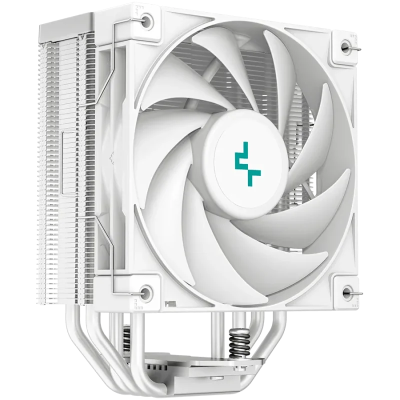 DeepCool AK400 WH, CPU Air Cooler, 1x120mm PWM Fan, TDP 220W, 4 Heatpipes, White, LGA1700/1200/115x, AMD AM5/AM4, 127x97x155 mm(
