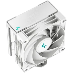 DeepCool AK400 WH, CPU Air Cooler, 1x120mm PWM Fan, TDP 220W, 4 Heatpipes, White, LGA1700/1200/115x, AMD AM5/AM4, 127x97x155 mm(