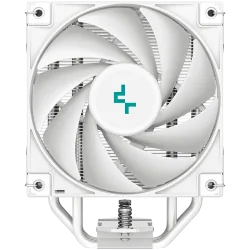 DeepCool AK400 WH, CPU Air Cooler, 1x120mm PWM Fan, TDP 220W, 4 Heatpipes, White, LGA1700/1200/115x, AMD AM5/AM4, 127x97x155 mm(