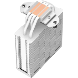 DeepCool AK400 WH, CPU Air Cooler, 1x120mm PWM Fan, TDP 220W, 4 Heatpipes, White, LGA1700/1200/115x, AMD AM5/AM4, 127x97x155 mm(