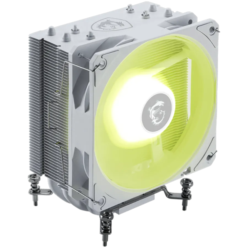 MSI MAG COREFROZR AA13 WHITE, 1x120mm ARGB Fan, TDP 240W, Direct Touch Heat-pipes, Intel LGA 1700/1851, AMD AM5/AM4, White, 3Y W