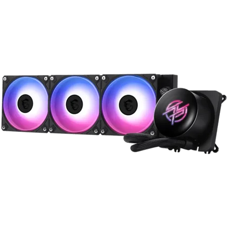 MSI MPG CORELIQUID P13 360, 3x120mm Pre-installed CycloBlade 9 ARGB Daisy Chain Fans, 2.1-inch LCD screen, Copper Base, UNI BRAC