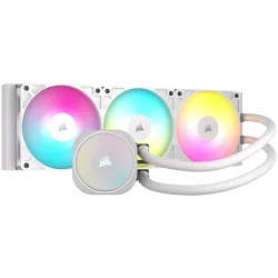 CORSAIR NAUTILUS 360 ARGB White, 360mm Radiator, Liquid CPU Cooler - 1