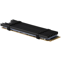 AXAGON CLR-M2L3 passive - M.2 SSD, 80mm SSD, ALU body, silicone thermal pads, height 3mm - 1