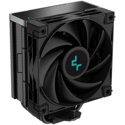 DeepCool AK400 Zero Dark, CPU Air Cooler, 1x120mm PWM Fan, TDP 220W, 4 Heatpipes, LGA1851/1700/1200/115x, AMD AM5/AM4, 127x97x15