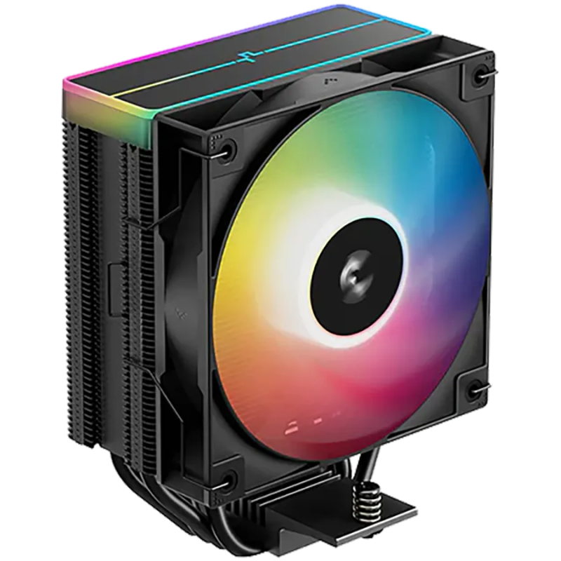 DeepCool AG400 BK ARGB V2, CPU Air Cooler, 1x120mm ARGB PWM Fan, ARGB Top Cover, TDP 220W, 4 Heatpipes, Black, LGA1851/1700/1200