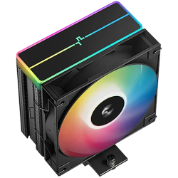 DeepCool AG400 BK ARGB V2, CPU Air Cooler, 1x120mm ARGB PWM Fan, ARGB Top Cover, TDP 220W, 4 Heatpipes, Black, LGA1851/1700/1200