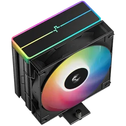 DeepCool AG400 BK ARGB V2, CPU Air Cooler, 1x120mm ARGB PWM Fan, ARGB Top Cover, TDP 220W, 4 Heatpipes, Black, LGA1851/1700/1200