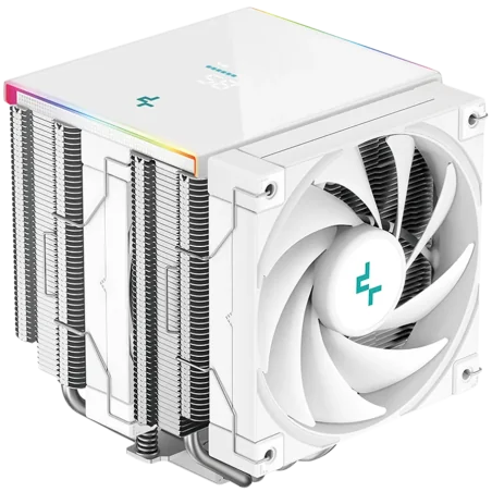 DeepCool AK620 DIGITAL SE WH, CPU Air Cooler, 2x120mm PWM Fans, 6 Heatpipes, White, LGA2066/2011-v3/2011/1851/1700/1200/115x, AM