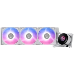 MSI MPG CORELIQUID P13 360 WHITE, 3x120mm Pre-installed CycloBlade 9 ARGB Daisy Chain Fans, 2.1-inch LCD screen, Copper Base, UN