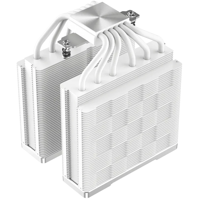 DeepCool AK620 WH, CPU Air Cooler, 2x120mm PWM FDB Fan, TDP 260W, 6 Heatpipes, White, LGA2066/2011-v3/2011/1700/1200/115x, AMD A