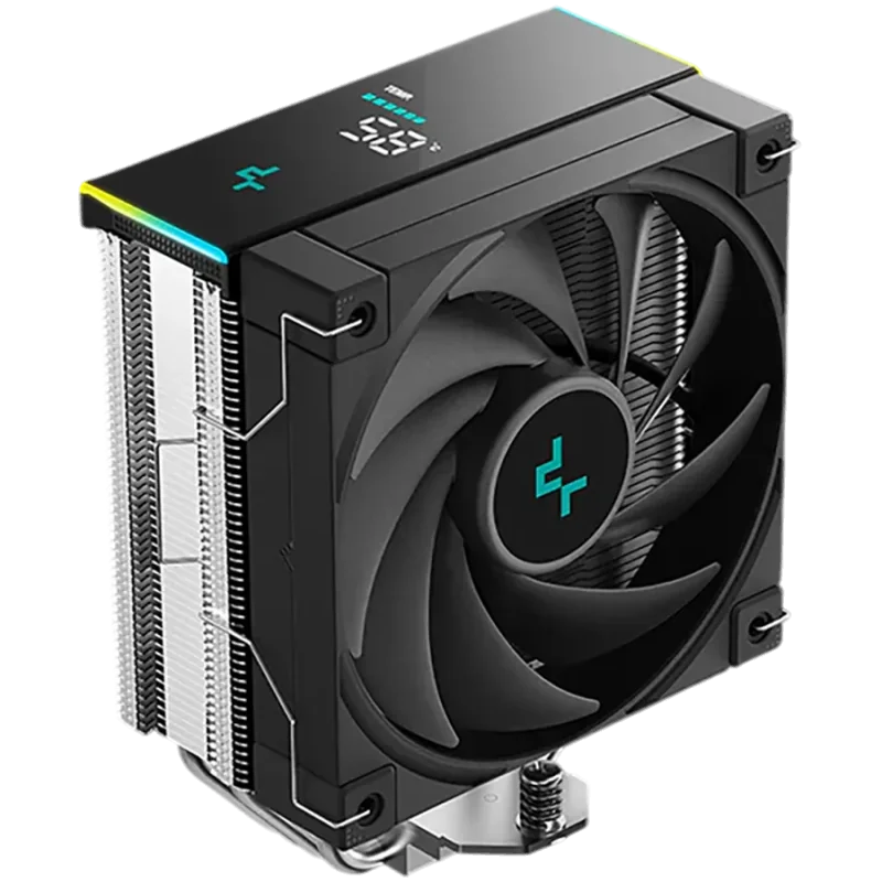 DeepCool AK400 DIGITAL SE, CPU Air Cooler, 1x120mm FK120 PWM Fan, Digital Display, ARGB, 4 Heatpipes, Black, LGA1851/1700/1200/1