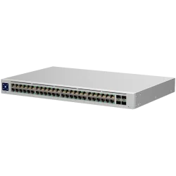 Ubiquiti USW-48 48-port, Layer 2 switch, 48 x GbE ports, 4 x 1G SFP ports, Fanless, silent cooling, ESD/EMP protection, 1.3" tou