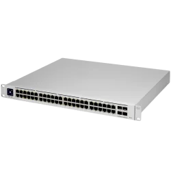 Ubiquiti Layer 3 switch with (48) GbE RJ45 ports and (4) 10G SFP+ ports. - 1
