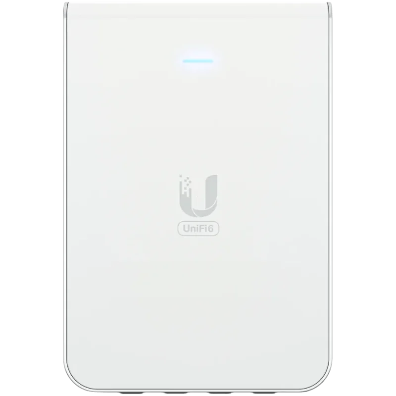 UniFi6 In-Wall. Wall-mounted WiFi 6 access point with a built-in PoE switch. - 1