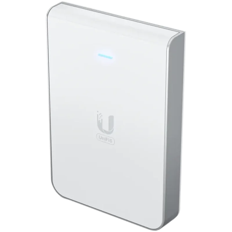 UniFi6 In-Wall. Wall-mounted WiFi 6 access point with a built-in PoE switch. - 1