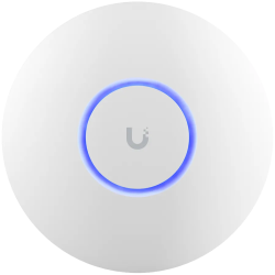 UBIQUITI U6+, WiFi 6, 4 spatial streams, 140 m² (1,500 ft²) coverage, 300+ connected devices, Powered using PoE, GbE uplink. - 1