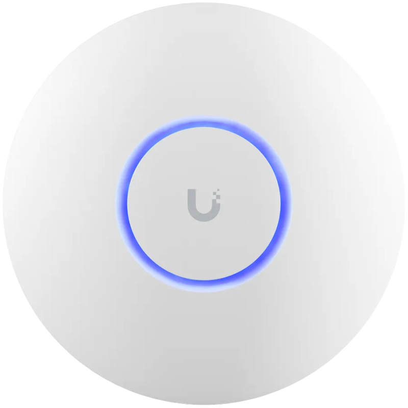 UBIQUITI U6+, WiFi 6, 4 spatial streams, 140 m² (1,500 ft²) coverage, 300+ connected devices, Powered using PoE, GbE uplink. - 1
