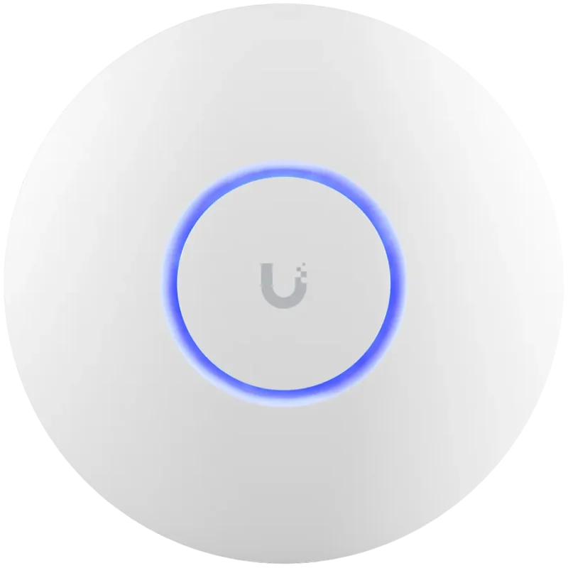 UBIQUITI U6+, WiFi 6, 4 spatial streams, 140 m² (1,500 ft²) coverage, 300+ connected devices, Powered using PoE, GbE uplink. - 1