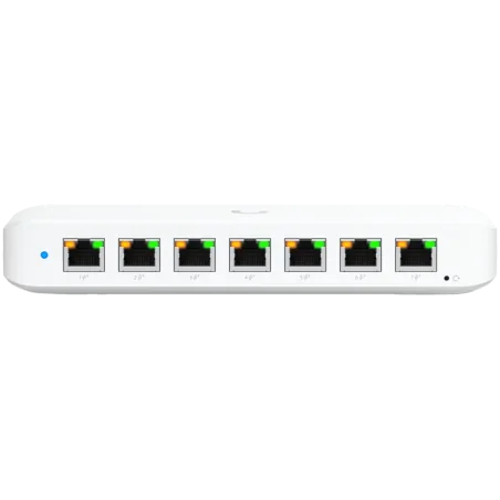 Ubiquiti USW-Ultra-210W-EU compact, Layer 2, 8-port GbE PoE switch with versatile mounting options, 7x GbE PoE+ output ports, Gb