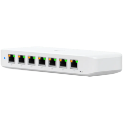 Ubiquiti USW-Ultra-210W-EU compact, Layer 2, 8-port GbE PoE switch with versatile mounting options, 7x GbE PoE+ output ports, Gb