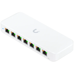 Ubiquiti USW-Ultra-210W-EU compact, Layer 2, 8-port GbE PoE switch with versatile mounting options, 7x GbE PoE+ output ports, Gb