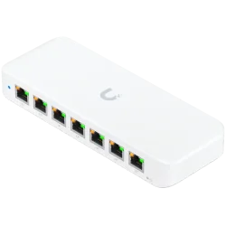 Ubiquiti USW-Ultra-210W-EU compact, Layer 2, 8-port GbE PoE switch with versatile mounting options, 7x GbE PoE+ output ports, Gb