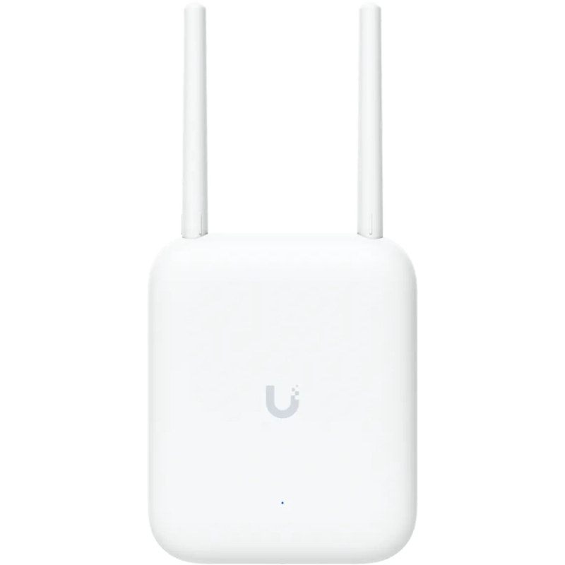 Ubiquiti U7-Outdoor All-weather WiFi 7 AP with 4 spatial streams, an integrated directional super antenna, and versatile mountin