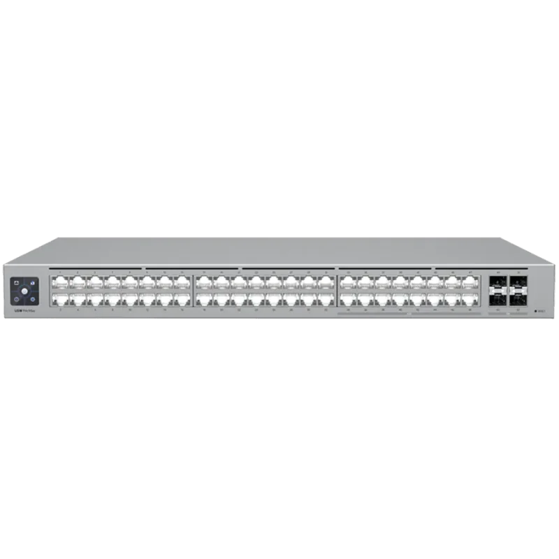 Ubiquiti 48-port, Layer 3 Etherlighting switch with 2.5 GbE, 16x 2.5 GbE RJ45 ports, 32x GbE RJ45 ports, 4x 10G SFP+ ports - 1