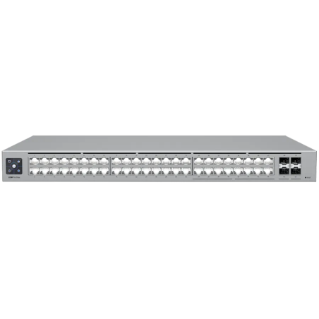Ubiquiti 48-port, Layer 3 Etherlighting switch with 2.5 GbE, 16x 2.5 GbE RJ45 ports, 32x GbE RJ45 ports, 4x 10G SFP+ ports - 1
