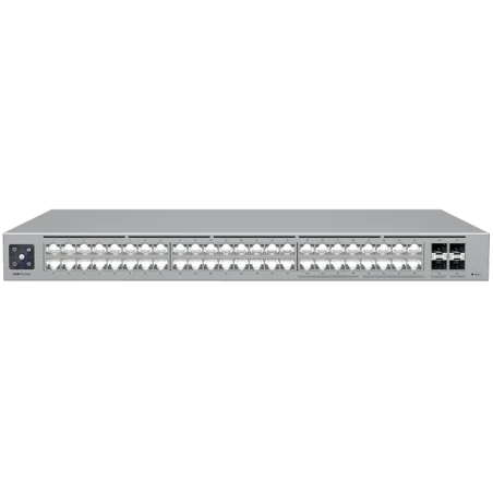 Ubiquiti 48-port, Layer 3 Etherlighting switch with 2.5 GbE, 16x 2.5 GbE RJ45 ports, 32x GbE RJ45 ports, 4x 10G SFP+ ports - 1