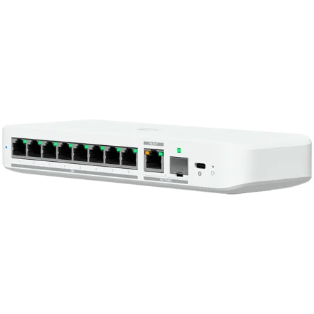 Ubiquiti switch USW-Flex-2.5G-8-EU 8-port 2.5 GbE ports, 10 GbE PoE+ input port for power / SFP+ port combo - 1