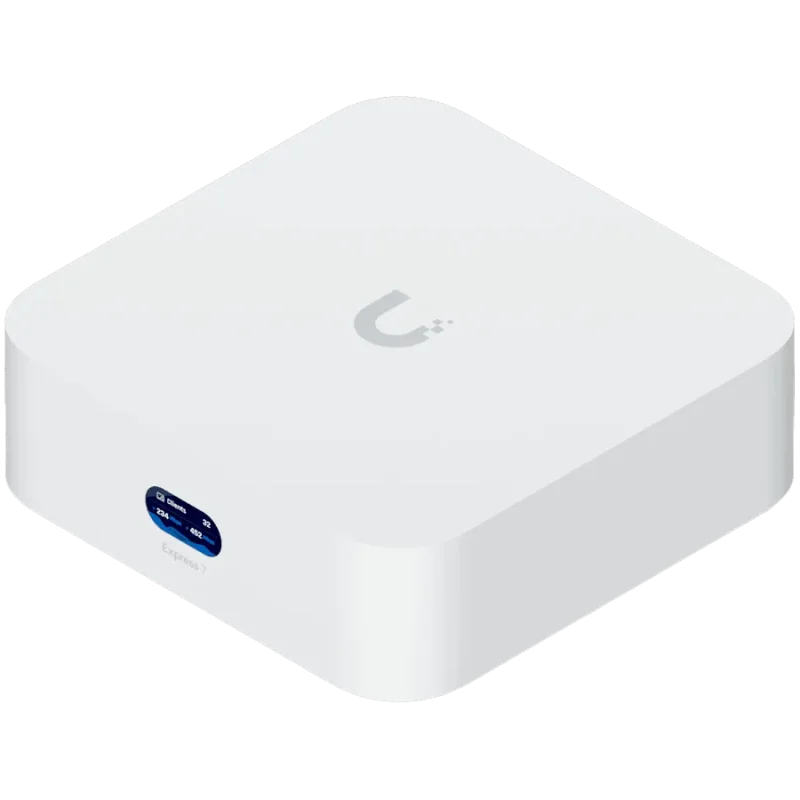 Ubiquiti UniFi Express 7 UX7 Mesh-scalable, super-compact 10G Cloud Gateway with integrated WiFi 7, 10 GbE RJ45 WAN port, 2.5 Gb