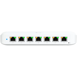 Ubiquiti USW-Ultra-60W Layer 2, 8-port GbE PoE switch: 7x GbE PoE+ output ports, GbE port with optional PoE++ input - 1