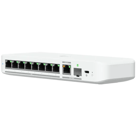 Ubiquiti switch USW-FLEX-2.5G-8-POE 8-port 2.5 GbE PoE++, 10 GbE PoE+++ input port for power / SFP+ port combo - 1