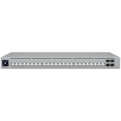 Ubiquiti Layer 3 Etherlighting switch USW-PRO-HD-24-EU, (22) 2.5 GbE, (2) 10 GbE ports, (4) 10G SFP+ ports. DC power backup read