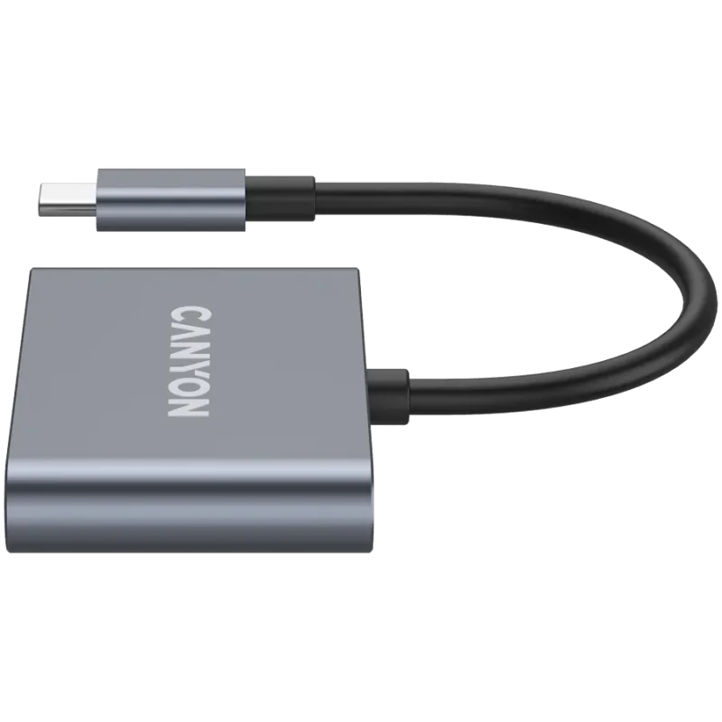 CANYON hub DS-3 3in1 USB-C Dark Grey - 1