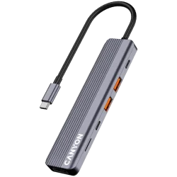 CANYON hub DS-17 6in1 4k USB-C Grey - 2