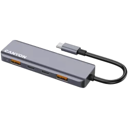 CANYON hub DS-18 5in1 USB-C Grey - 1