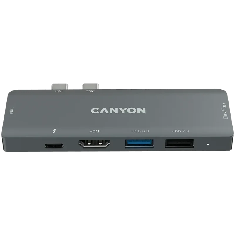 CANYON hub DS-5 7in1 Thunderbolt 3 Space Grey - 1