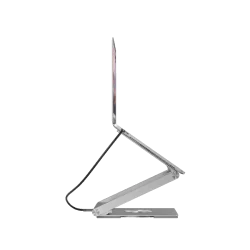 Canyon Laptop stands with hub, TYPE C F to HDMI2.0+2USB3.0+USBC3.0+RJ45+PD, TYEP C TO C cable 1m white with Emarker: HUSB332A, M