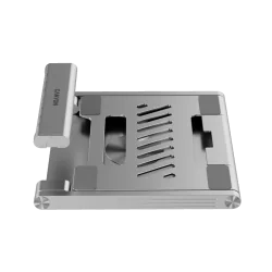 Canyon Laptop stands with hub, TYPE C F to HDMI2.0+2USB3.0+USBC3.0+RJ45+PD, TYEP C TO C cable 1m white with Emarker: HUSB332A, M