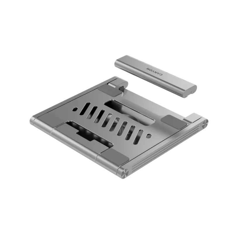 Canyon Laptop stands with hub, TYPE C F to HDMI2.0+2USB3.0+USBC3.0+RJ45+PD, TYEP C TO C cable 1m white with Emarker: HUSB332A, M
