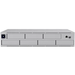 Ubiquiti UNAS-Pro-EU 2U rack-mount NAS with (7) 2.5/3.5" drive bays and 10 Gbps performance designed for large-scale file storag