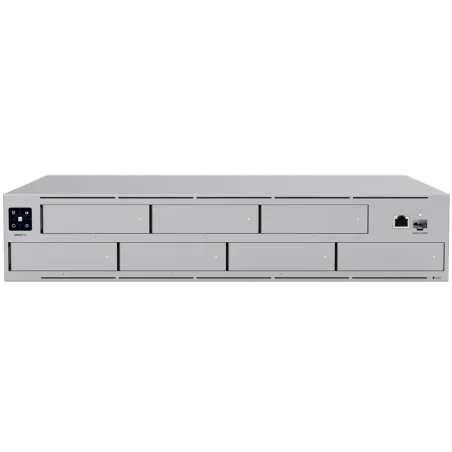 Ubiquiti UNAS-Pro-EU 2U rack-mount NAS with (7) 2.5/3.5" drive bays and 10 Gbps performance designed for large-scale file storag